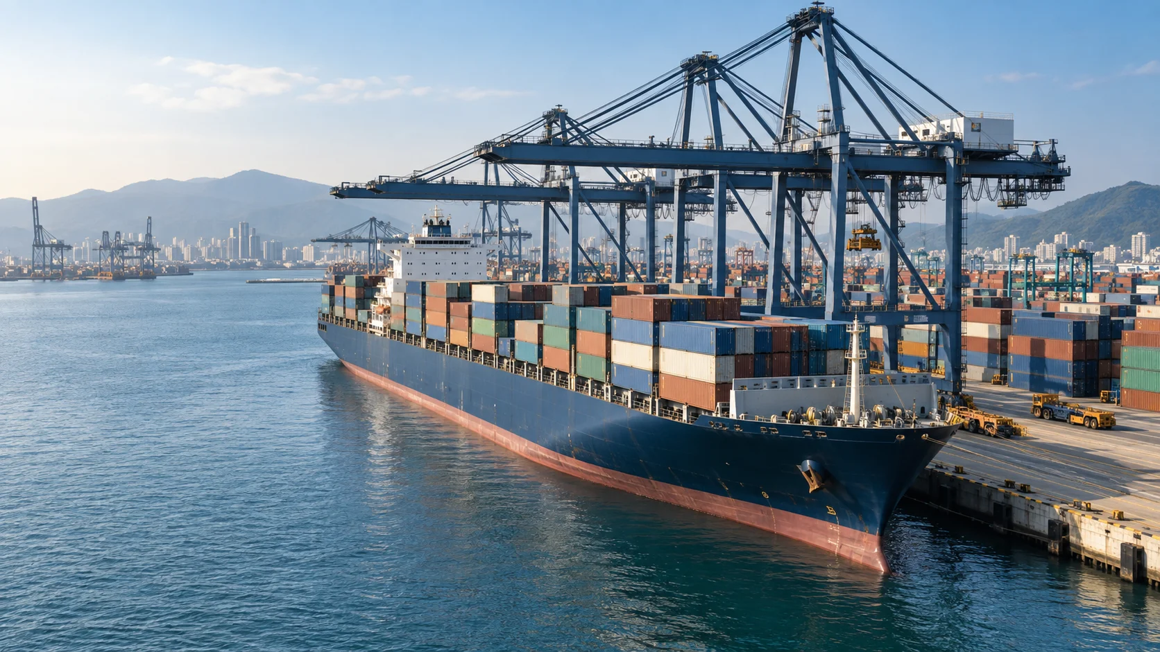 Ocean freight planning — confirm the route, shipping terms and destination charges.