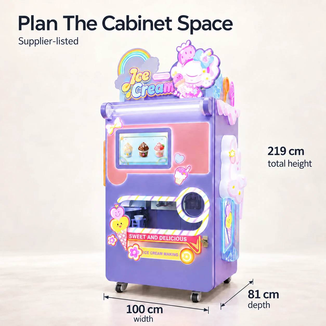 CT-GX210 dimensions: Plan The Cabinet Space