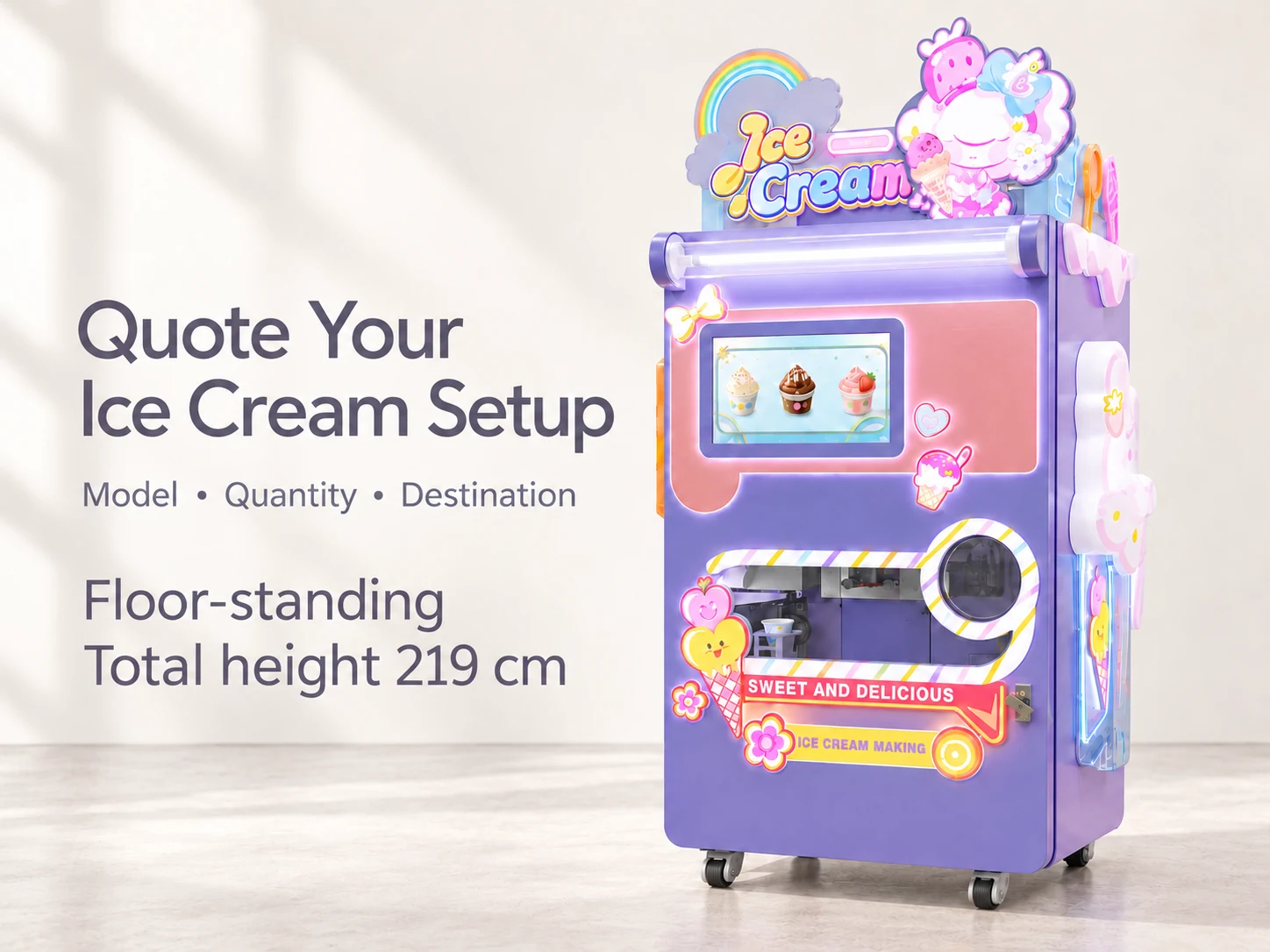 CT-GX210 quote: Quote Your Ice Cream Setup