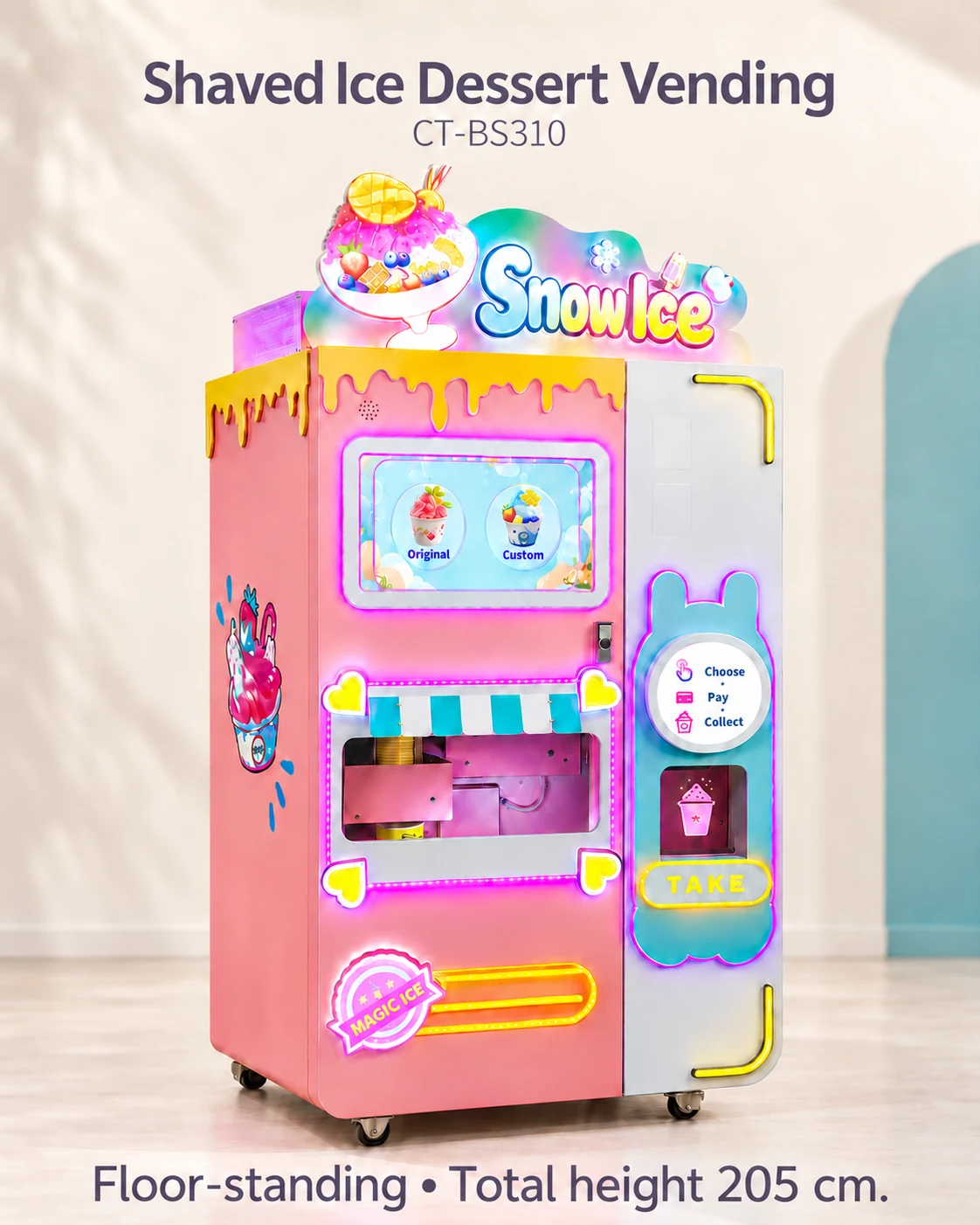 Automatic Shaved Ice Dessert Vending Machine
