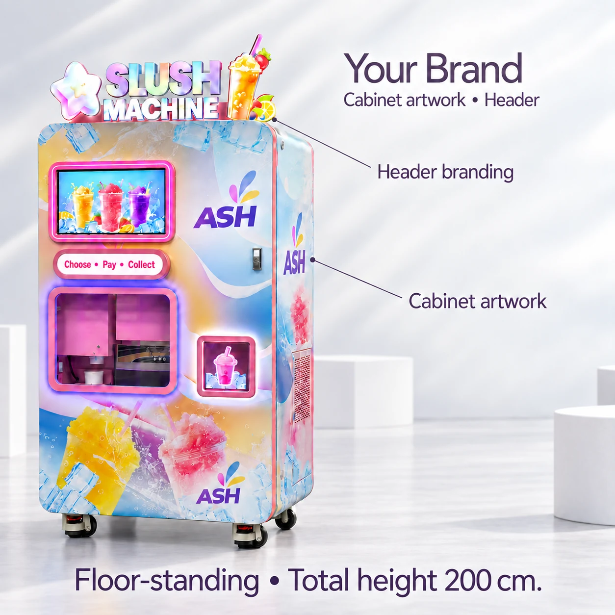 CT-XN410 cabinet artwork and header branding
