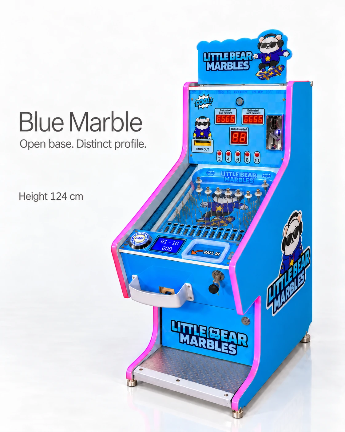 Blue Marble Skill Game — complete machine view