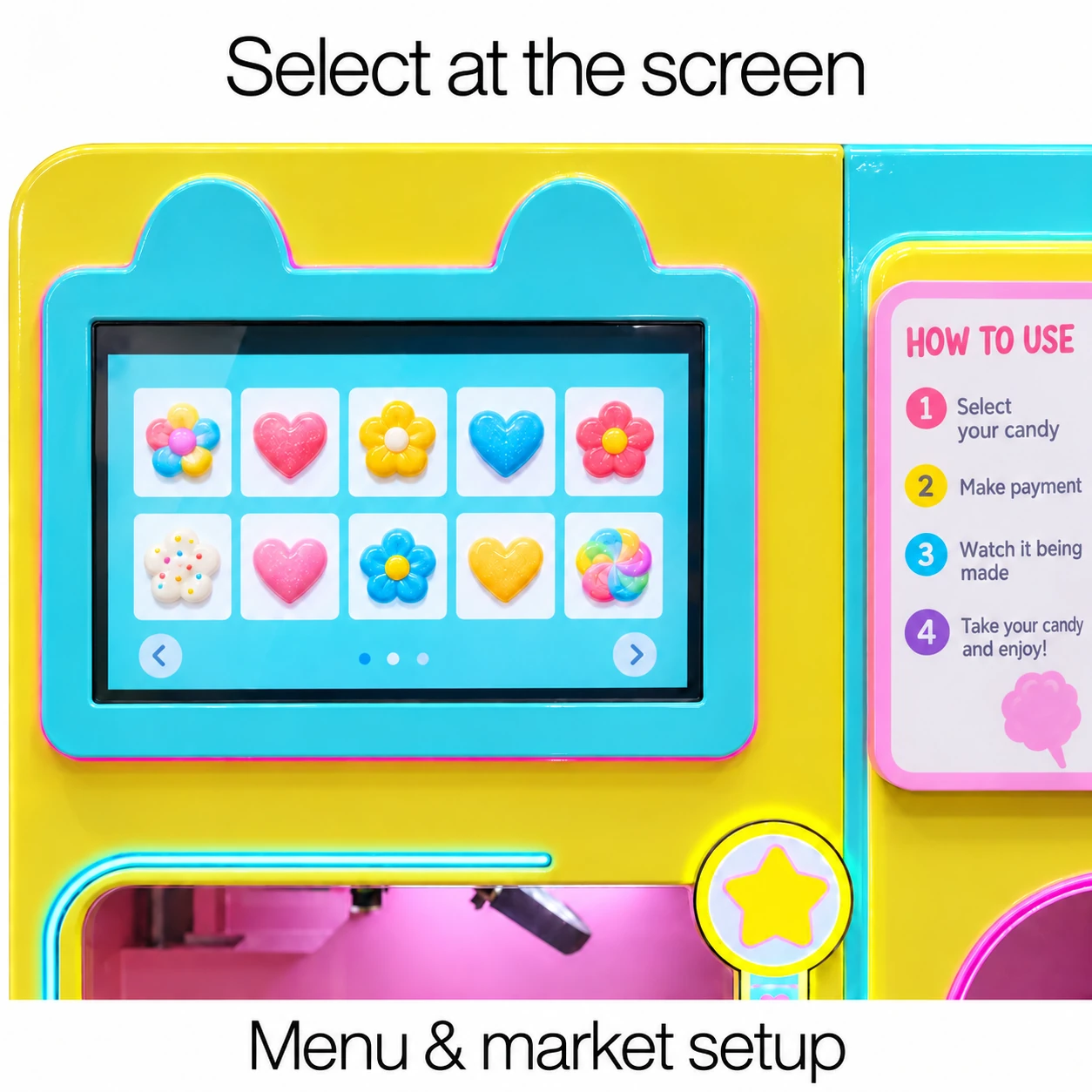 CT606 Colorful Cotton Candy: select at the screen