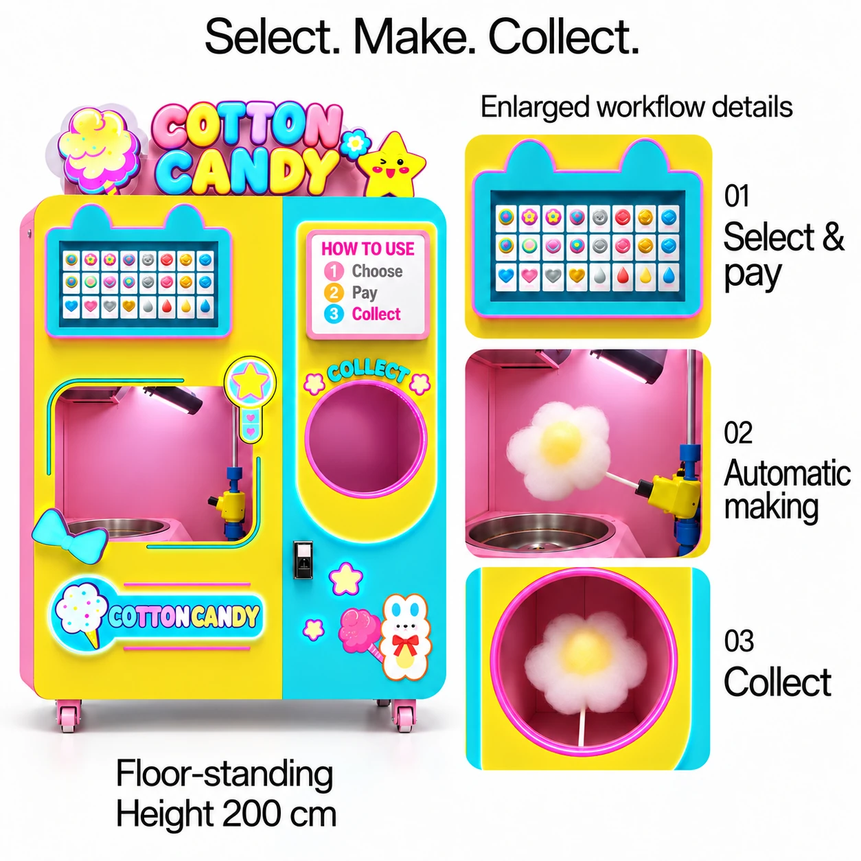 CT606 Colorful Cotton Candy: select. make. collect.