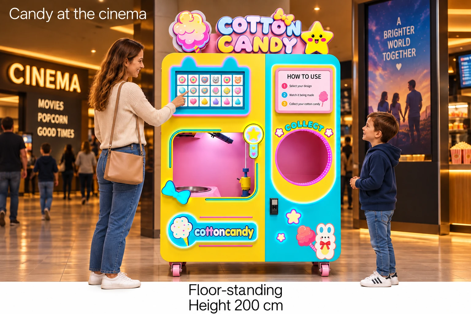 CT606 Colorful Cotton Candy: candy at the cinema