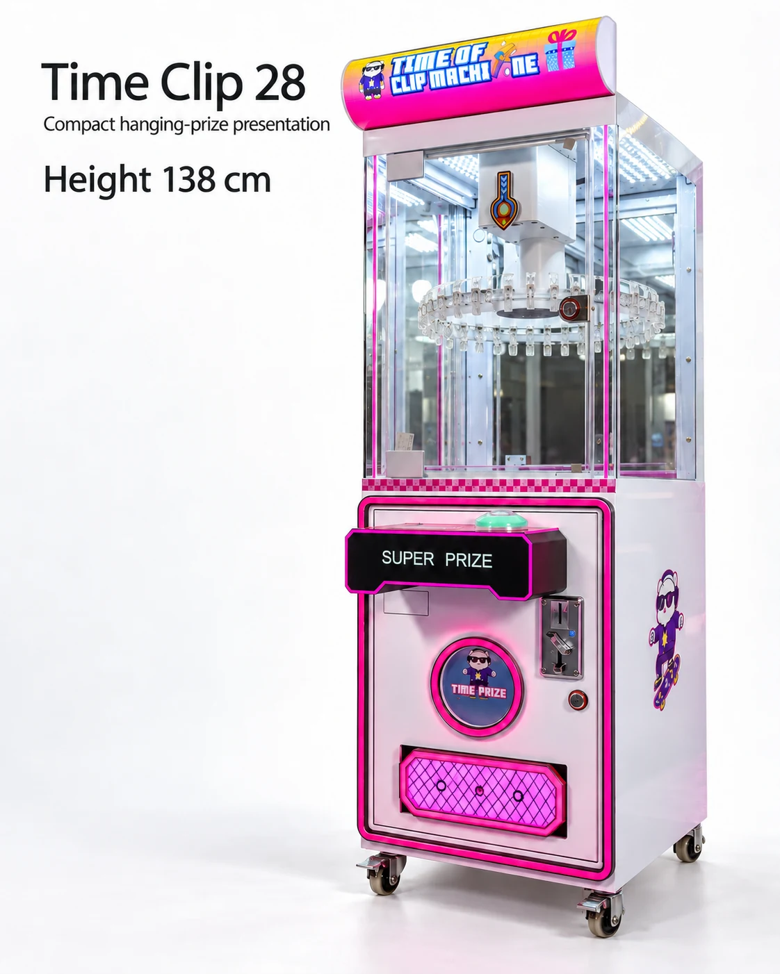 Compact Clip Prize Machine — 28 Clips