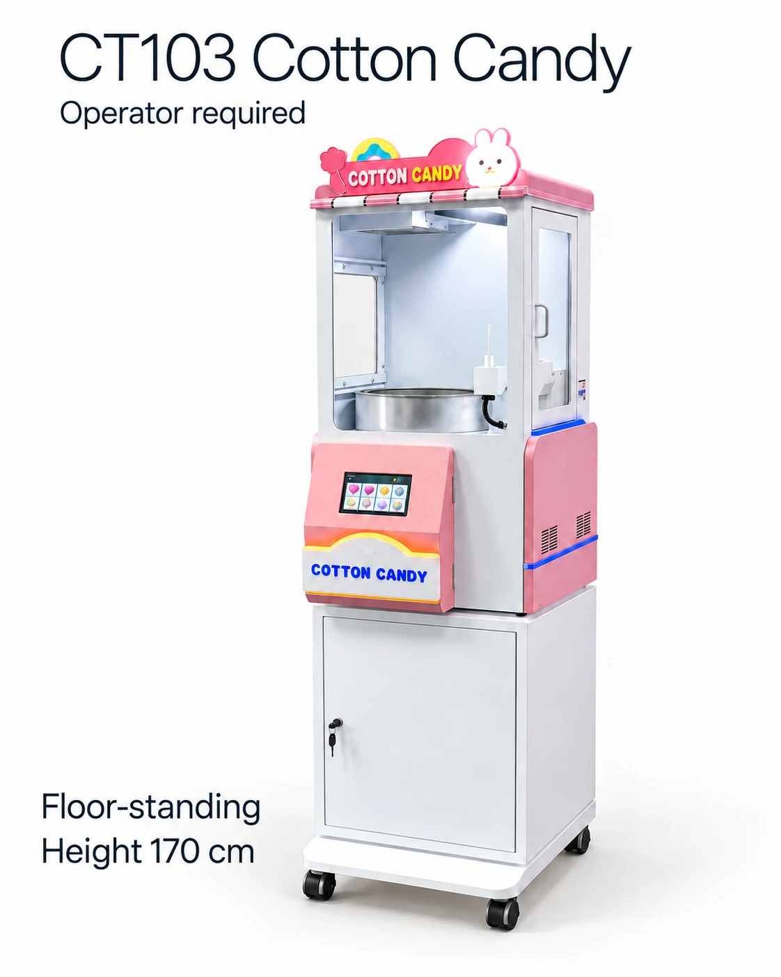 Compact Semi-Automatic Cotton Candy Machine