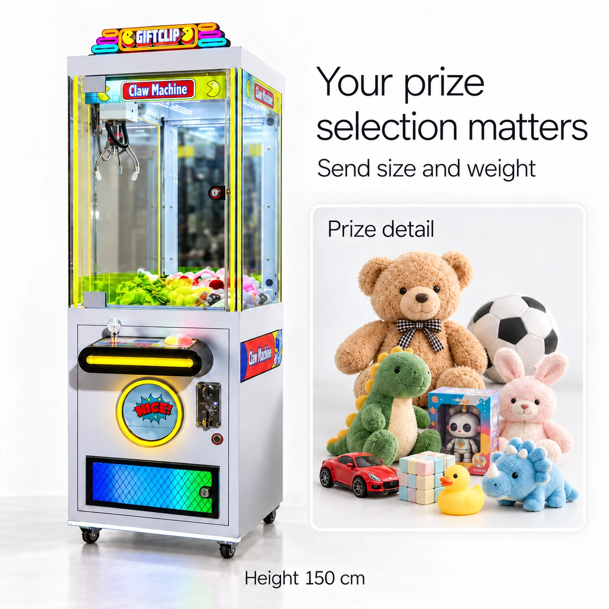 Compact Single Claw — prize or output