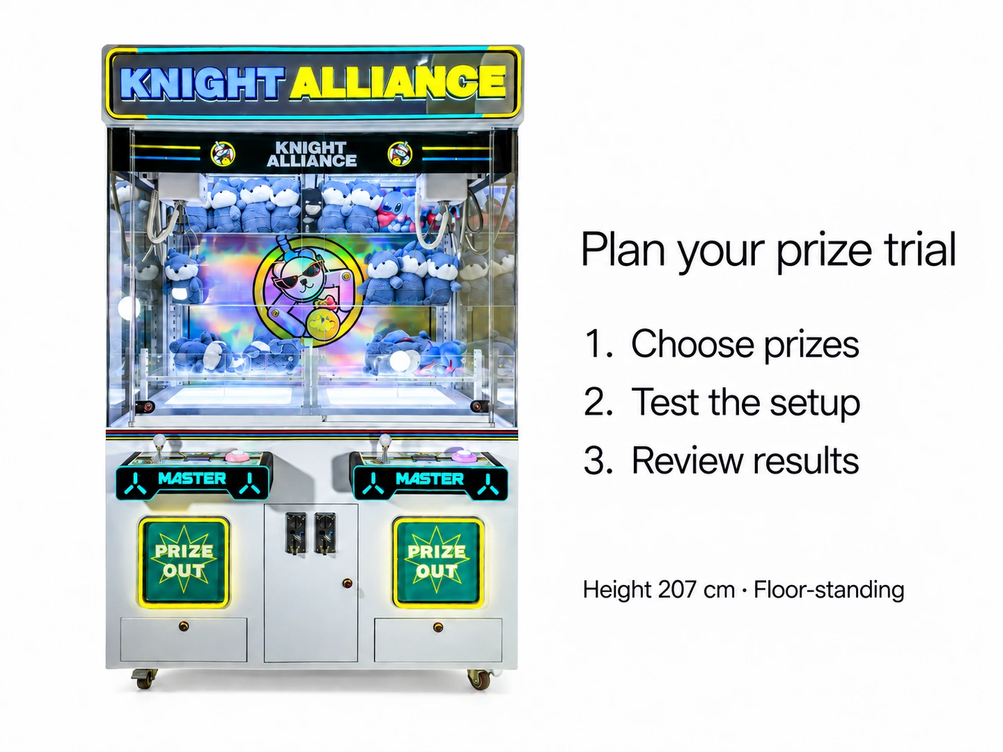 Dual Claw Prize Cabinet — workflow