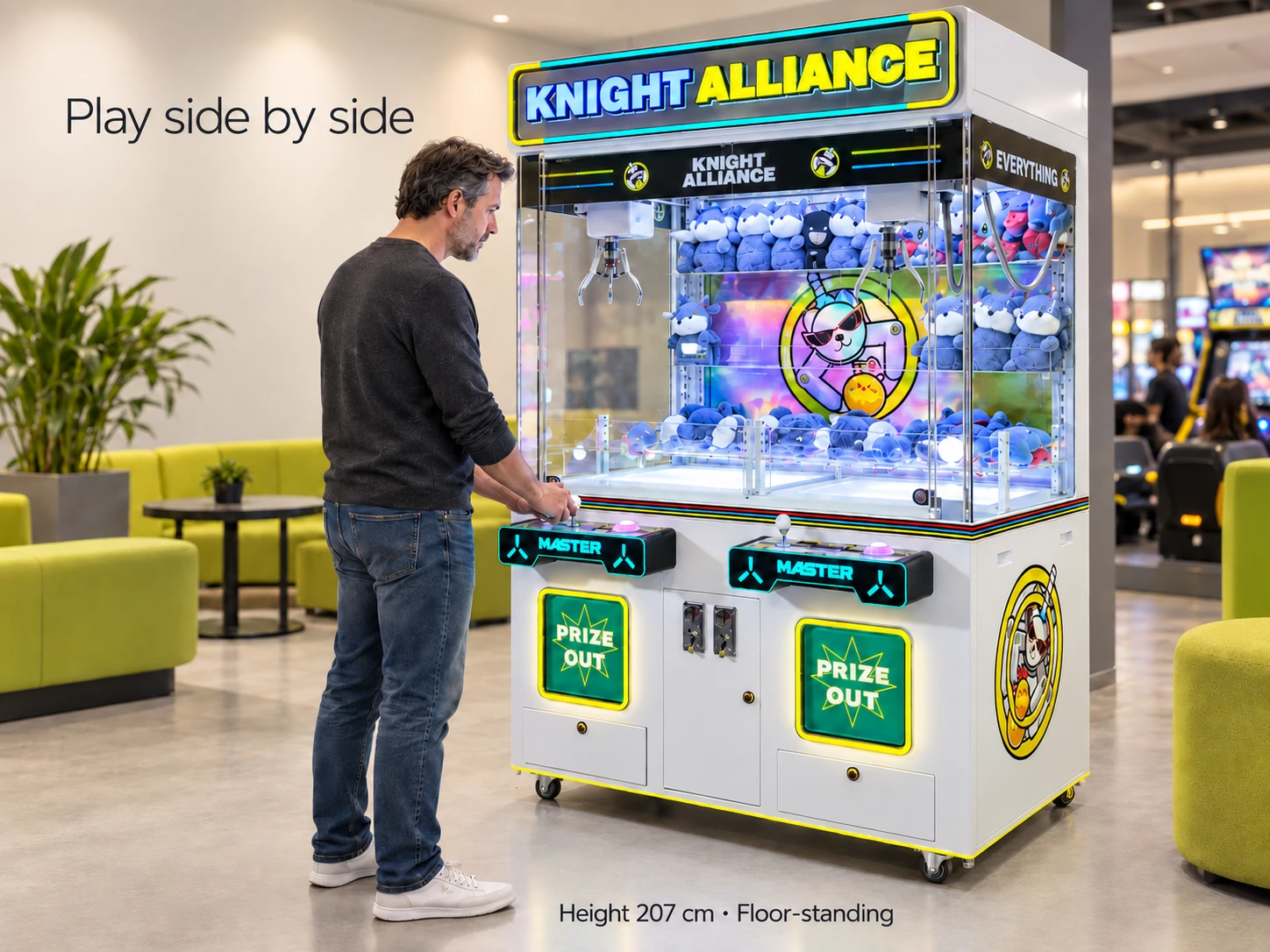 Dual Claw Prize Cabinet — venue