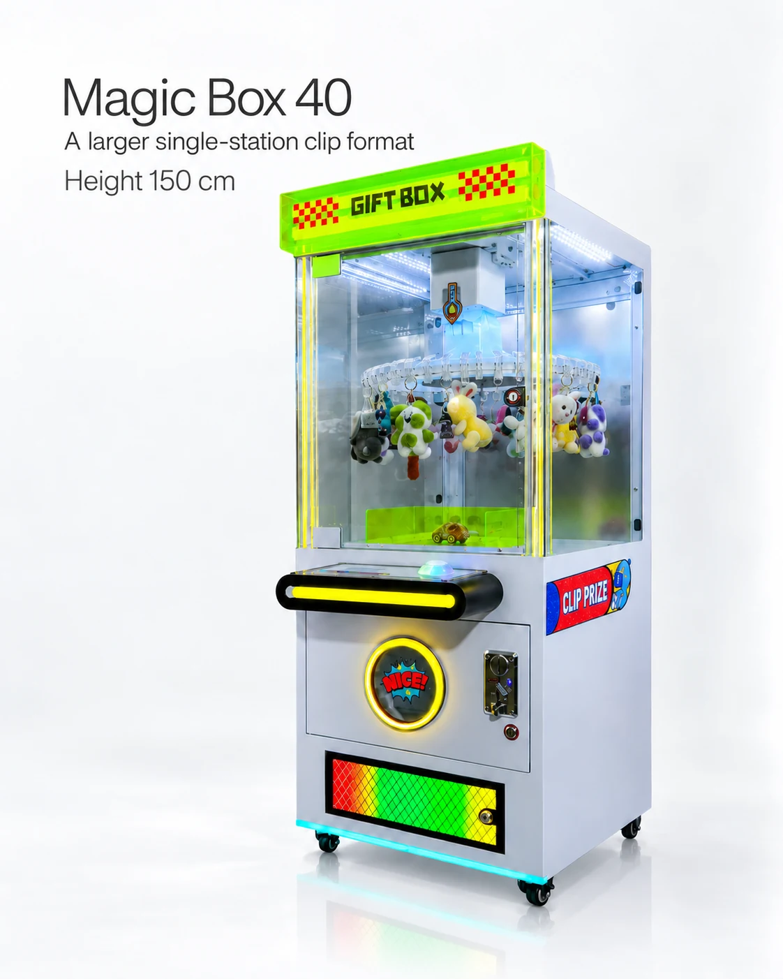 Magic Box Clip Prize Machine — 40 Clips