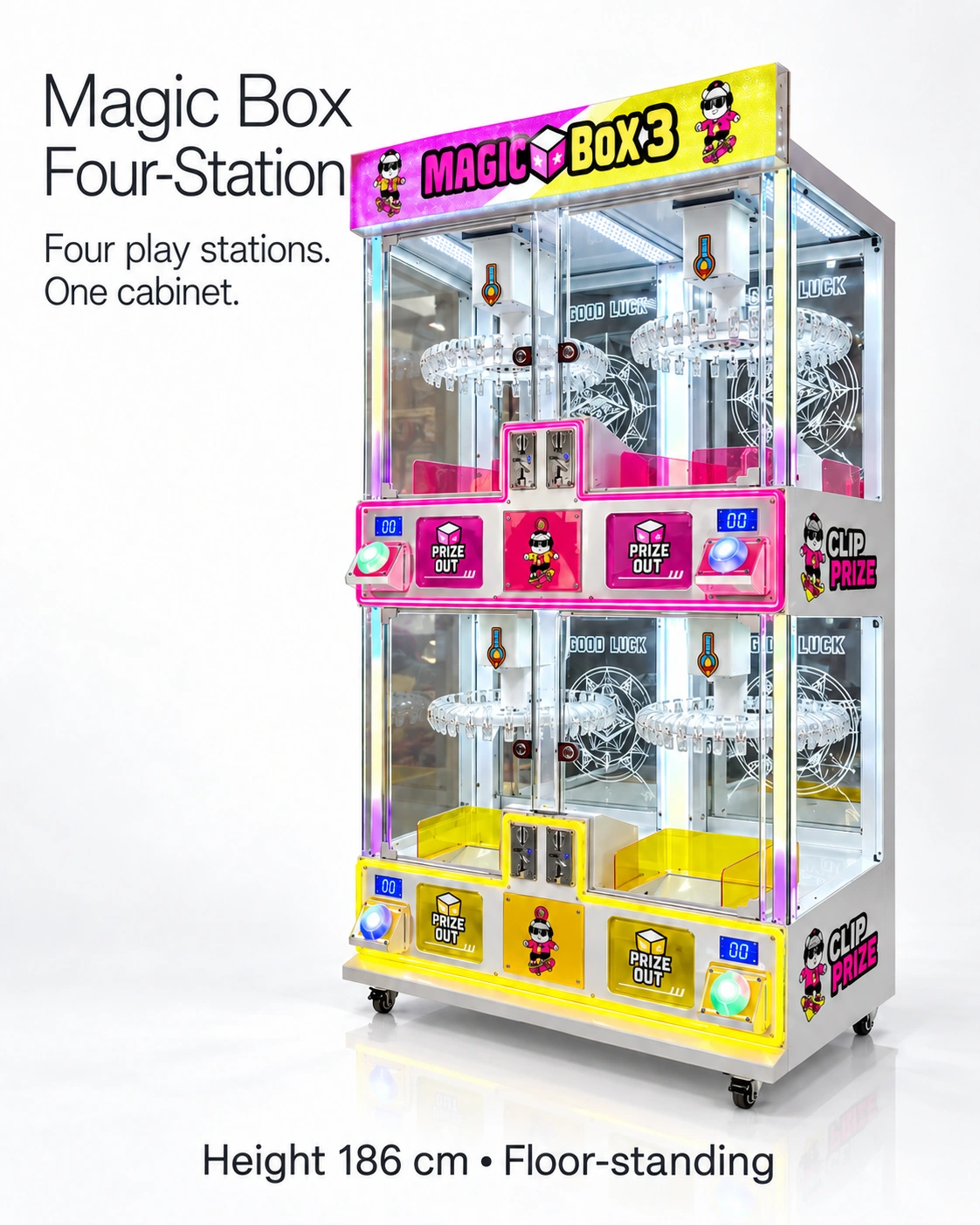 Magic Box Four-Station Clip Prize Machine