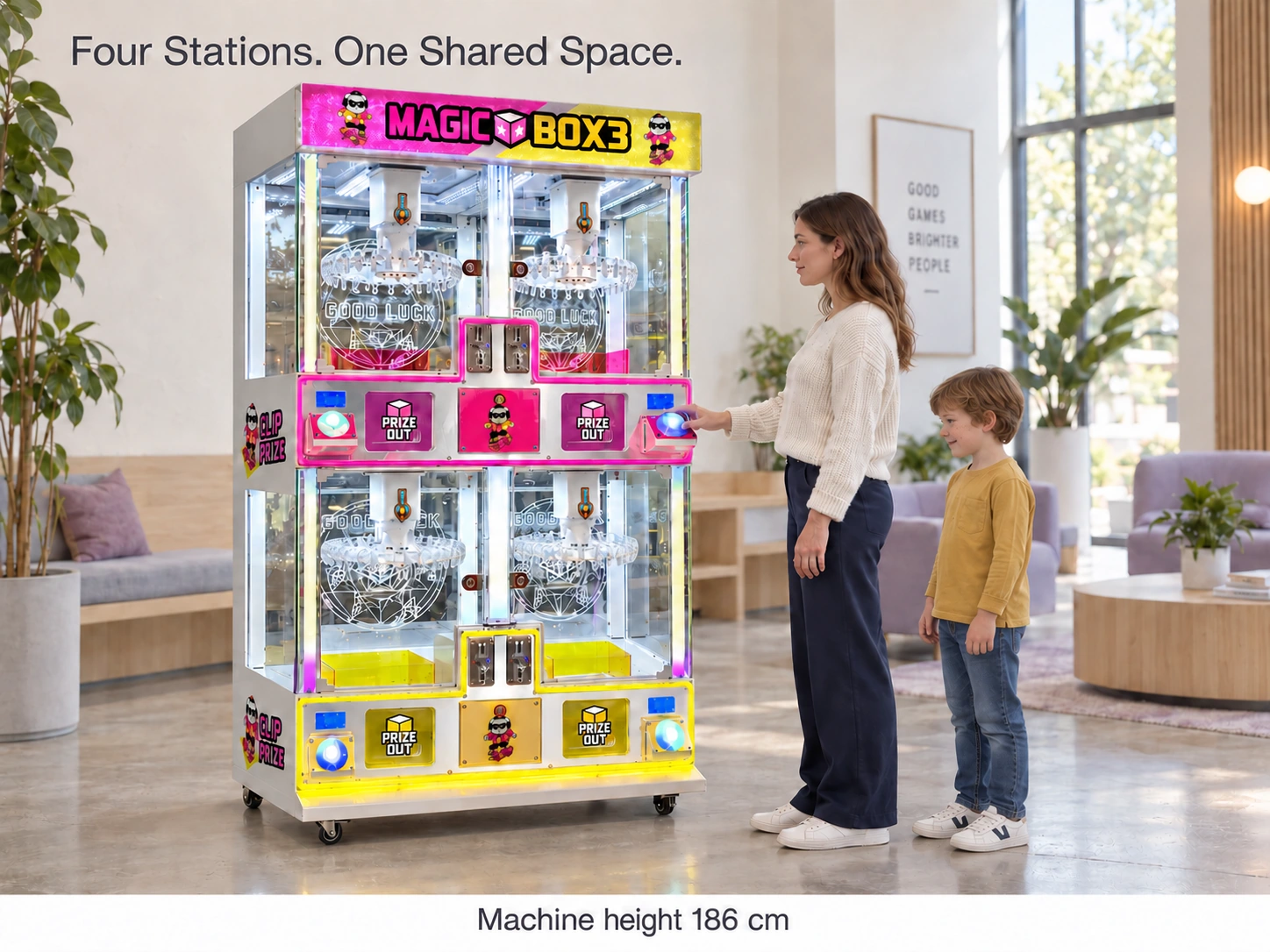 Four Stations. One Shared Space.