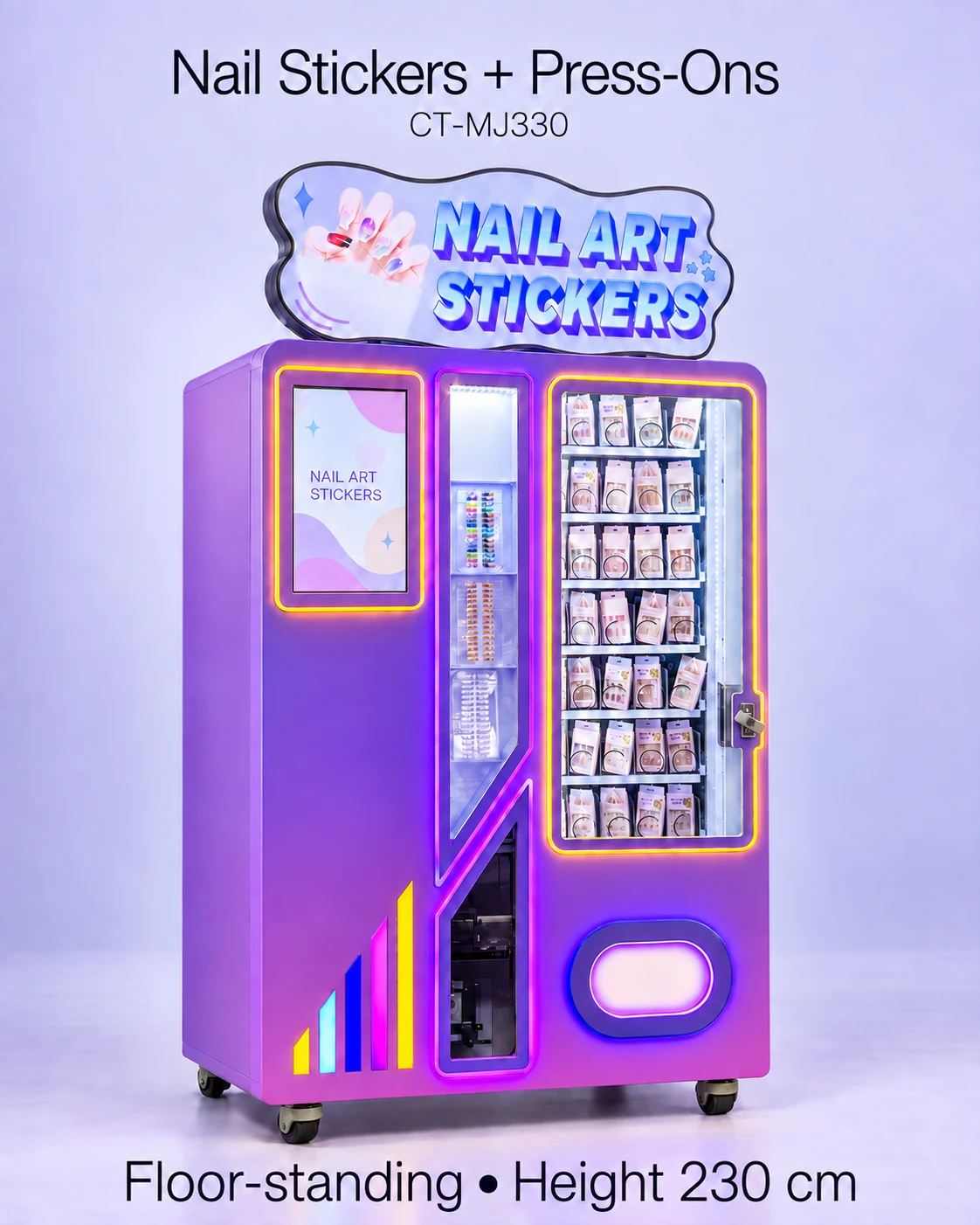 Nail Art Sticker Printing & Press-On Nail Vending Machine