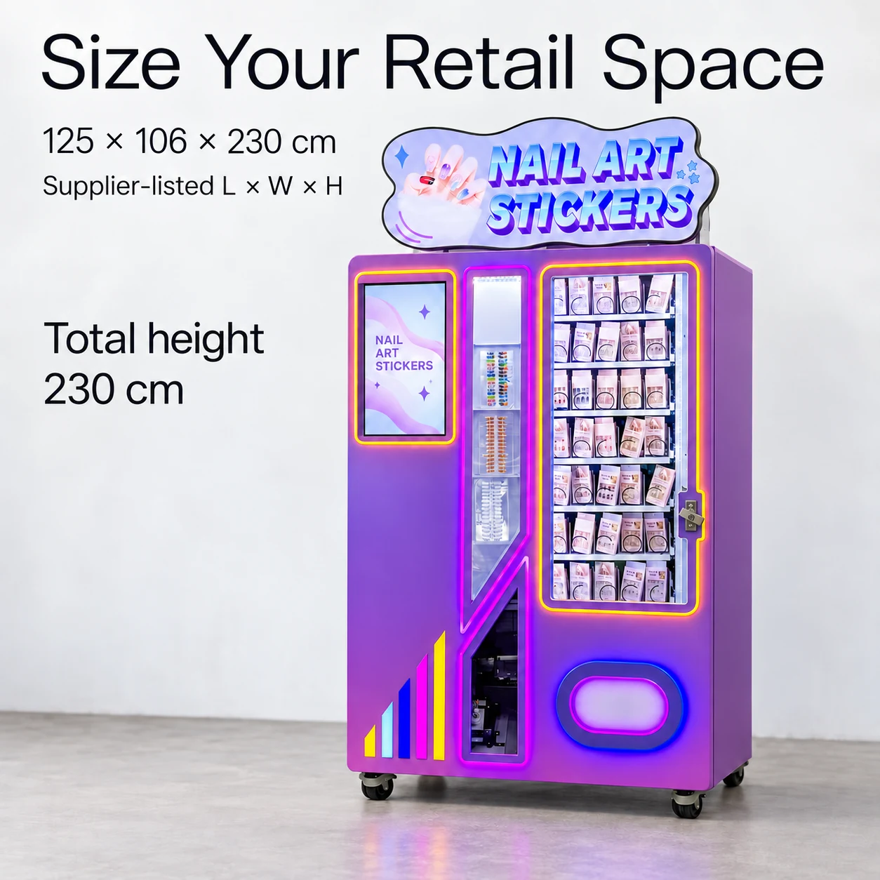 CT-MJ330 dimensions: Size Your Retail Space