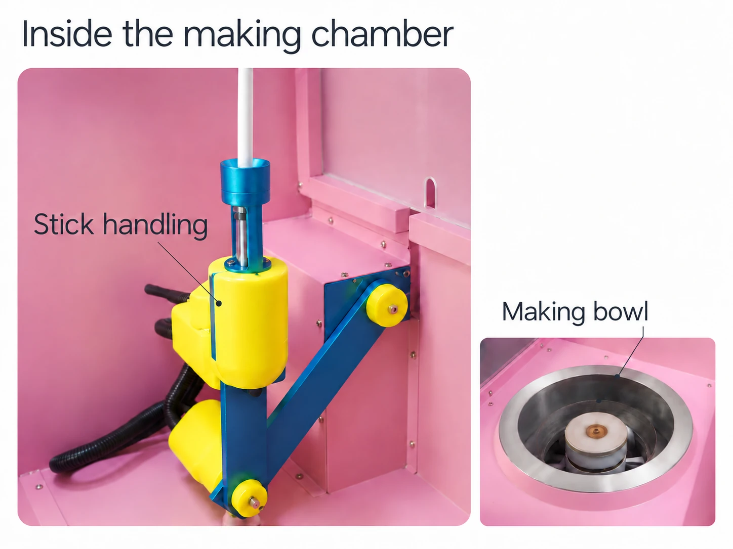 CT503 Pastel Cotton Candy: inside the making chamber
