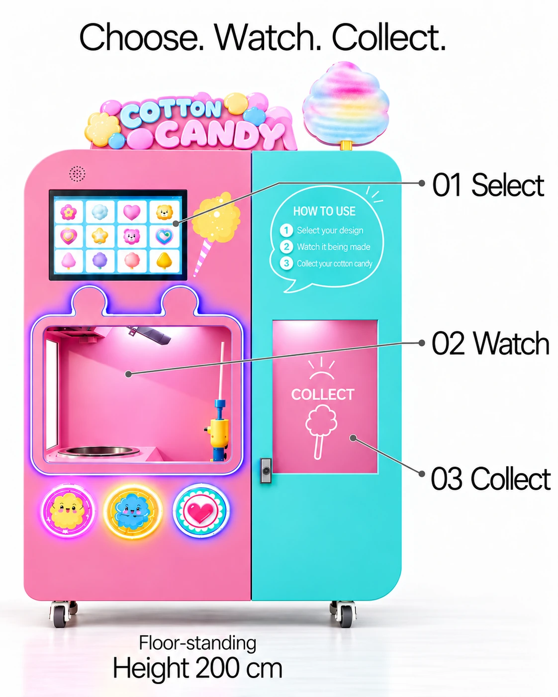 CT503 Pastel Cotton Candy: choose. watch. collect.