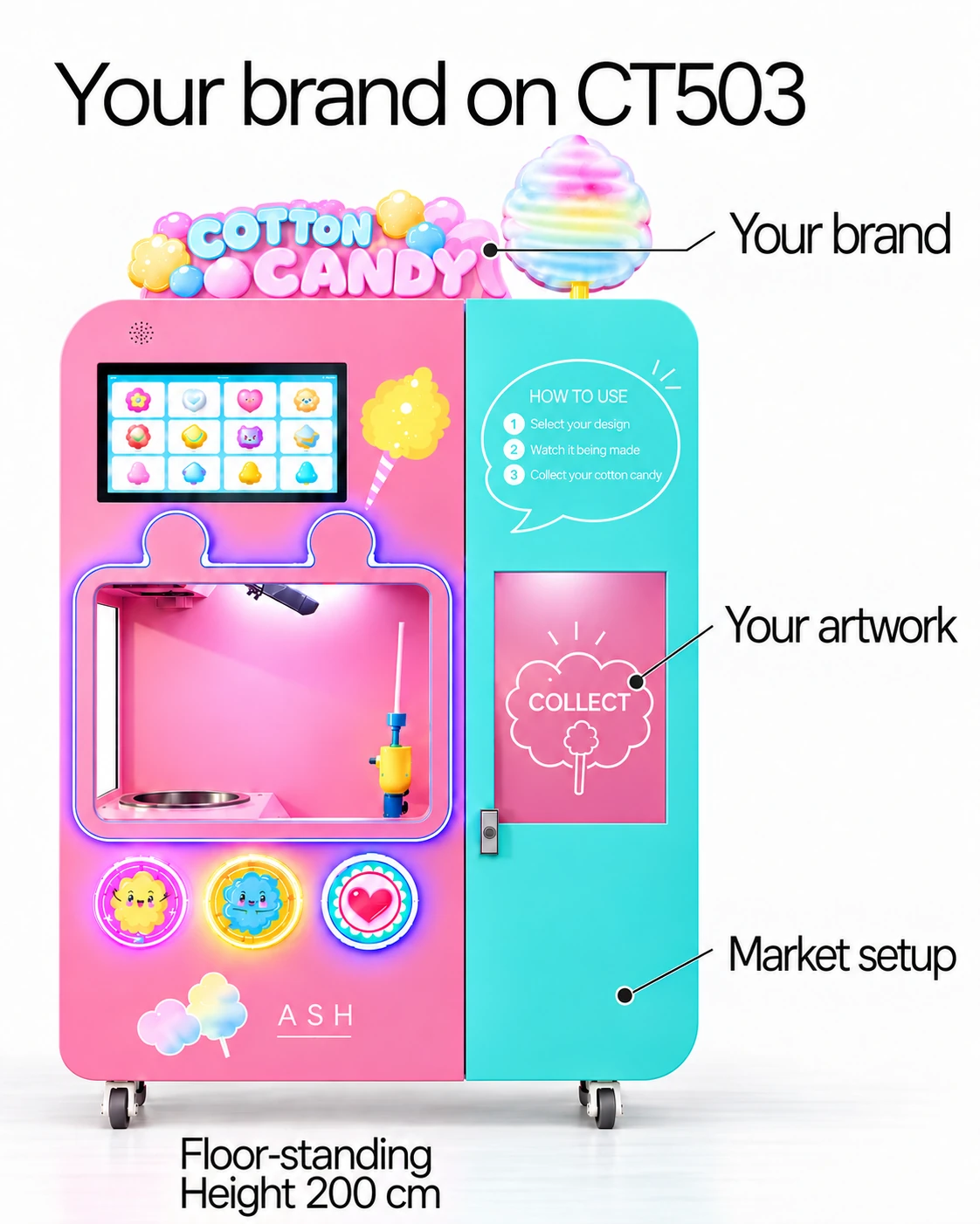CT503 Pastel Cotton Candy: your brand on ct503
