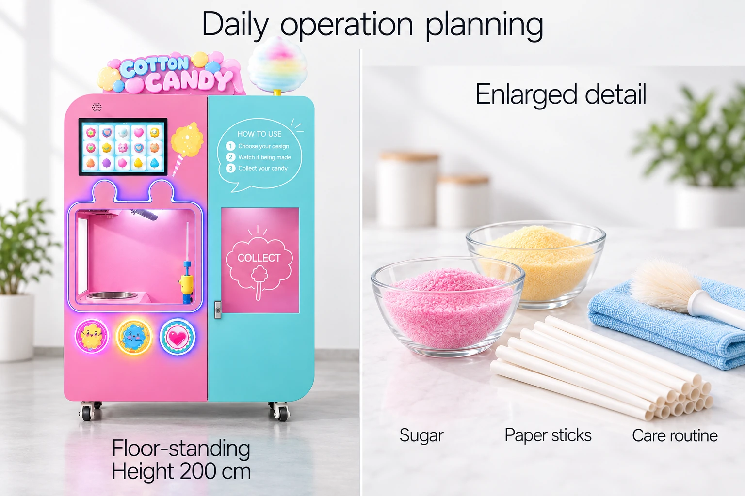CT503 Pastel Cotton Candy: daily operation planning