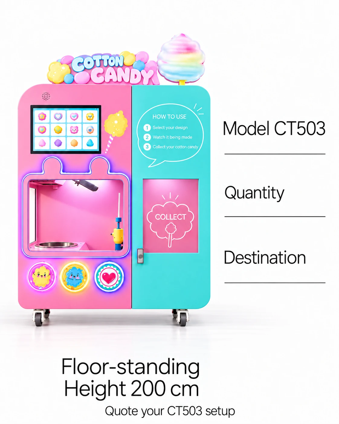 CT503 Pastel Cotton Candy: quote your ct503 setup