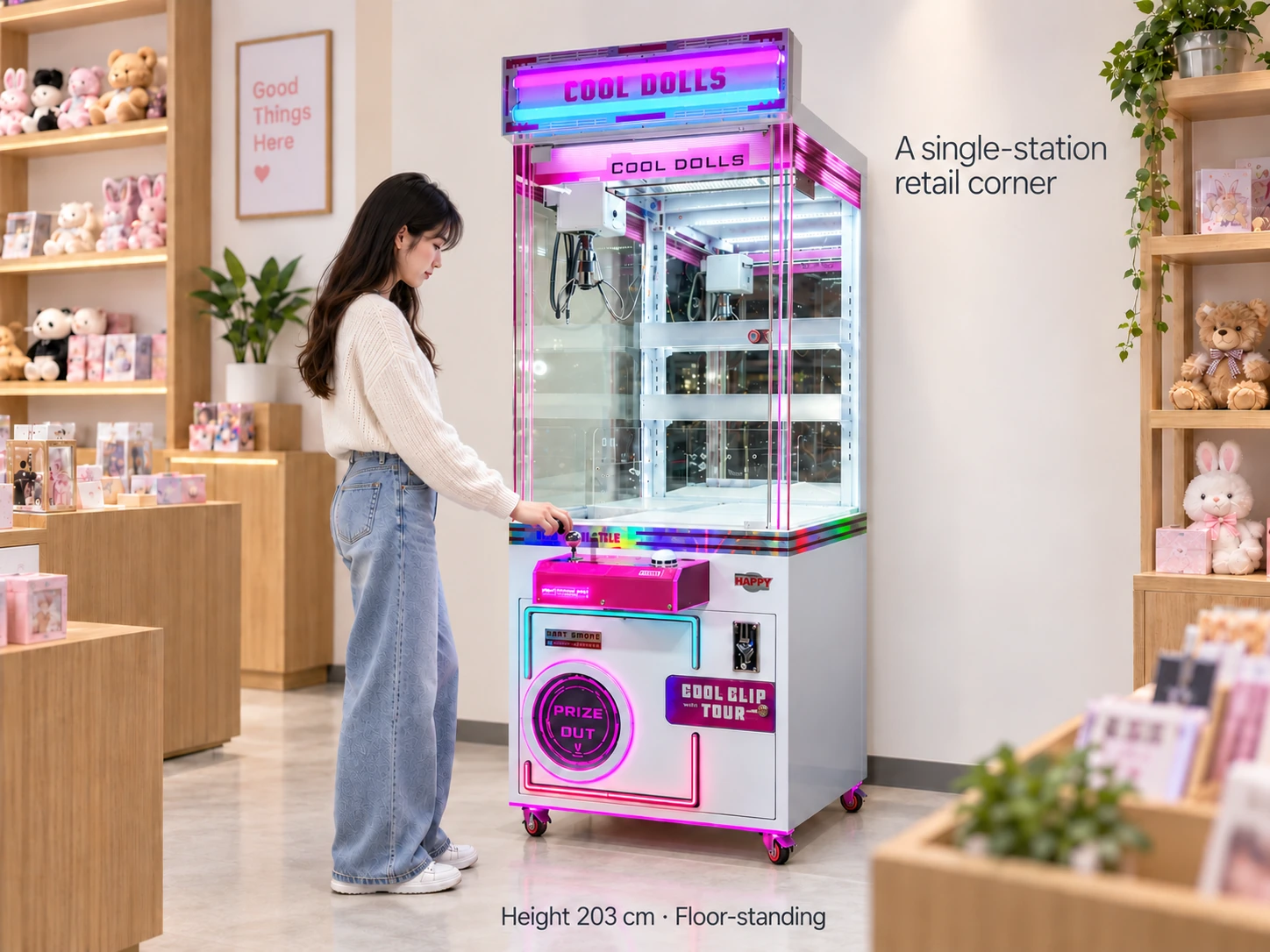 Pink Full-Height Claw — venue