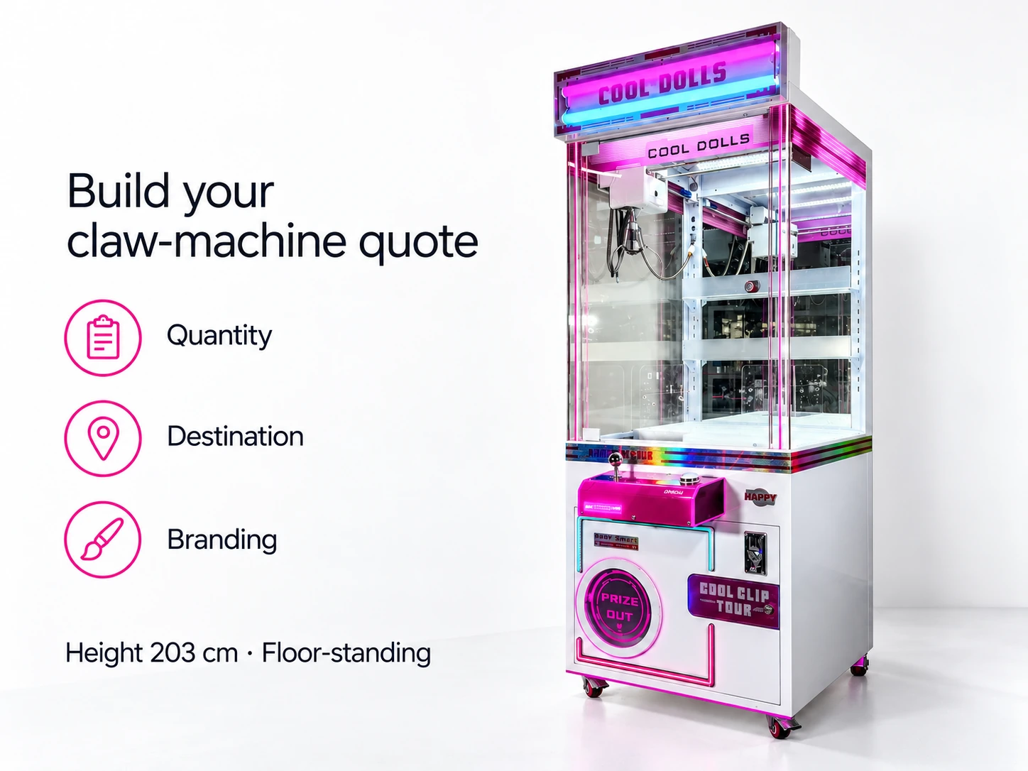 Pink Full-Height Claw — quote