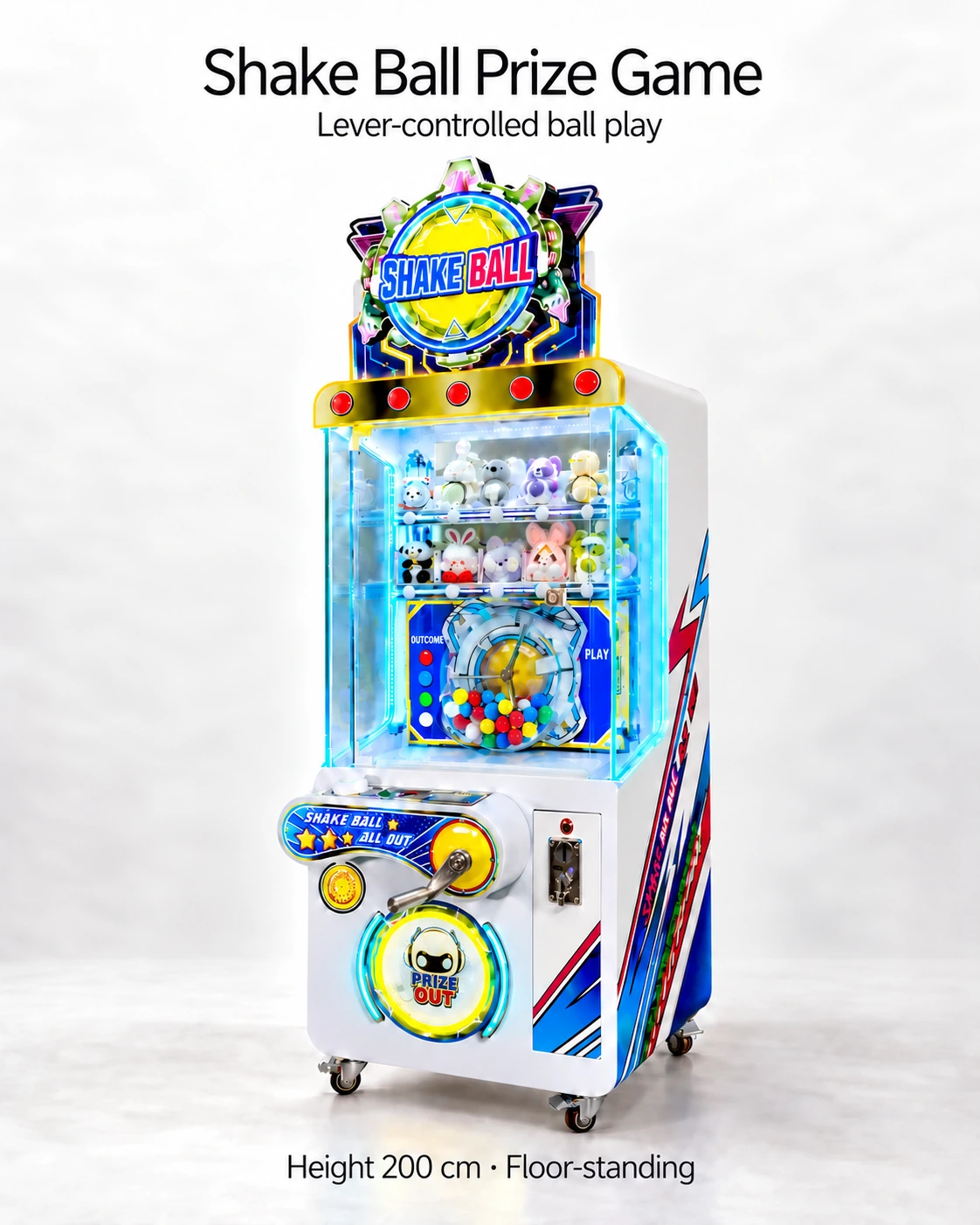 Shake Ball Prize Game — complete machine view